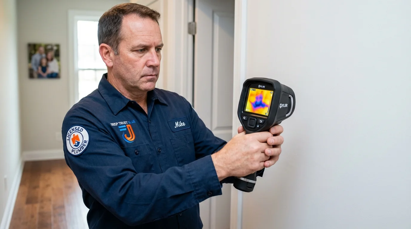 Thermal imaging leak detection by Johns Plumbing LLC in Springvale